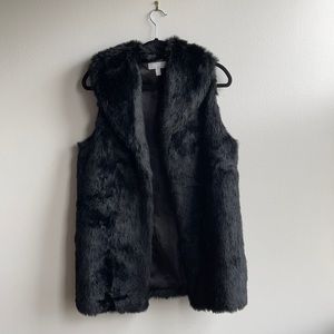 Nordstrom’s Black Faux Fur Vest